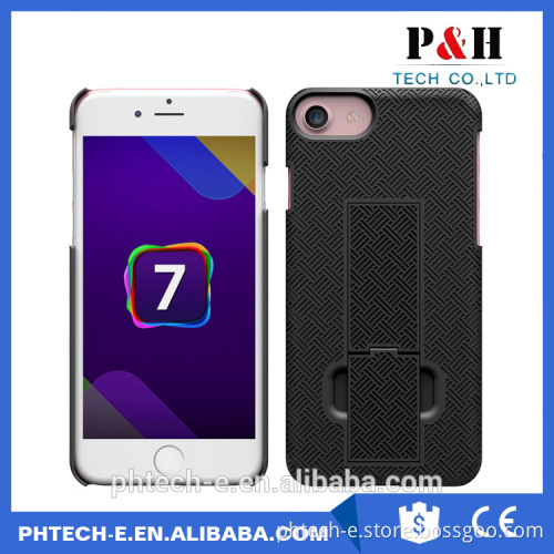 Newest fashion grass texture factory manufacturing waterproof wholesale cell phone case with belt clip and stand